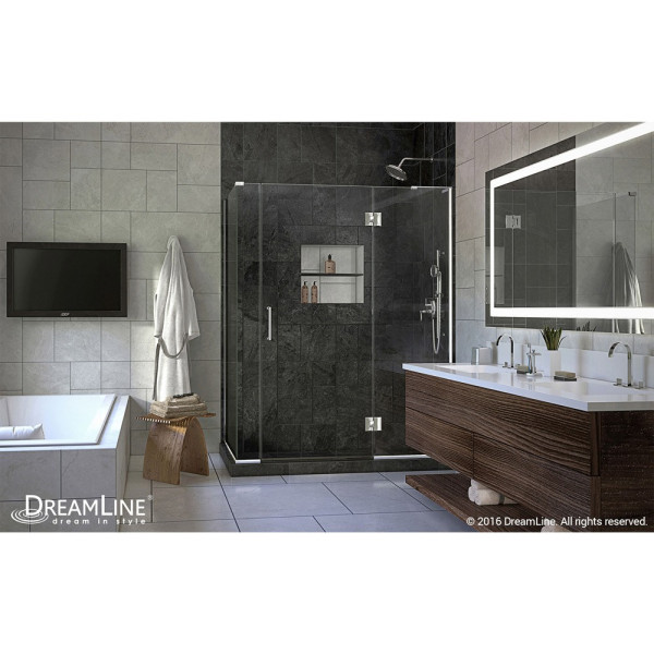 DreamLine E3290634R Unidoor-X Hinged Shower Enclosure With Right-wall Bracket