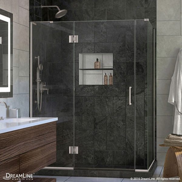 DreamLine E3300630L Unidoor-X Hinged Shower Enclosure With Left-wall Bracket