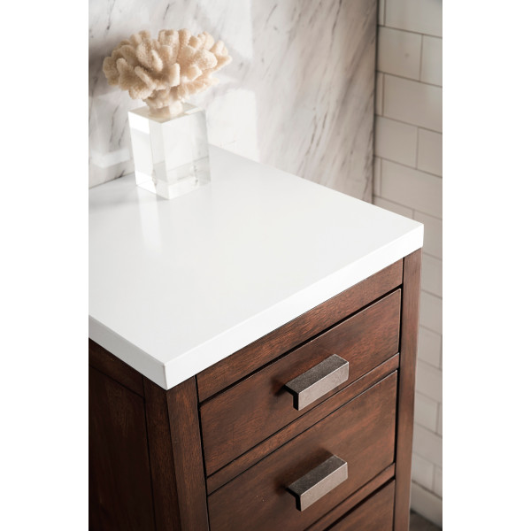 James Martin E444-BC15-3WZ Base Cabinet w/ Drawers w/ White Zeus Quartz Top