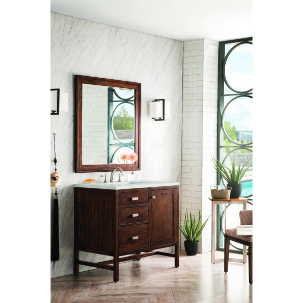 James Martin E444-V36-MCA-3LDL 36" Vanity Mid-Century Acacia w/ Lime Delight Top