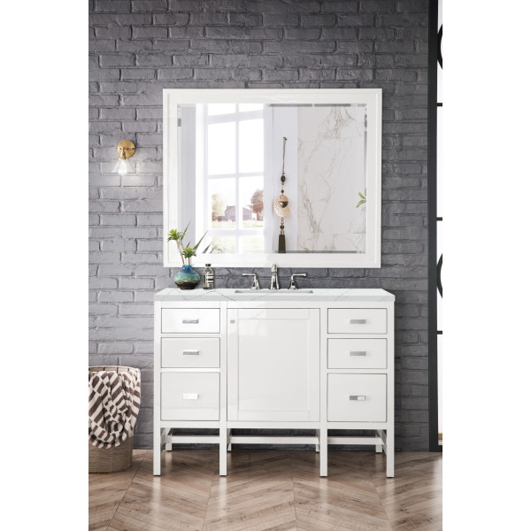 James Martin E444-V48-3ENC Addison 48" Single Vanity Cabinet w/ 3 CM Top