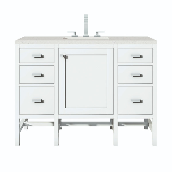 James Martin E444-V48-GW-3LDL 48" Vanity Glossy White w/ 3 CM Lime Delight Top