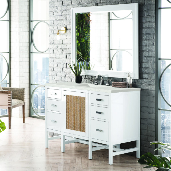 James Martin E444-V48-GW-3LDL 48" Vanity Glossy White w/ 3 CM Lime Delight Top