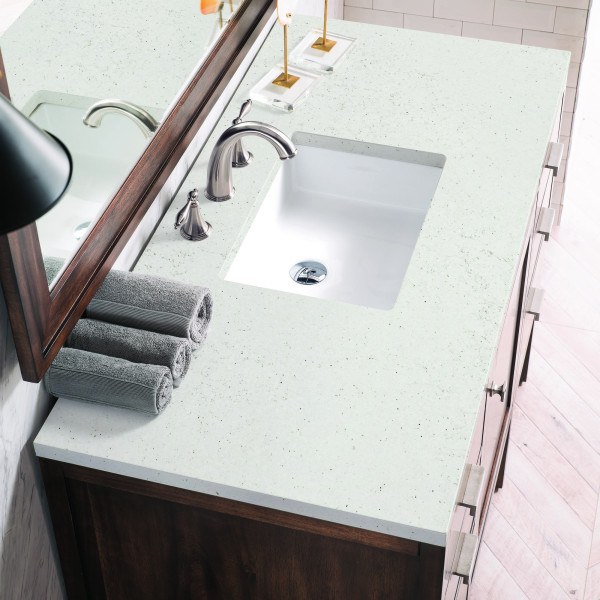 James Martin E444-V48-MCA-3LDL 48" Vanity Mid-Century Acacia w/ Lime Delight Top