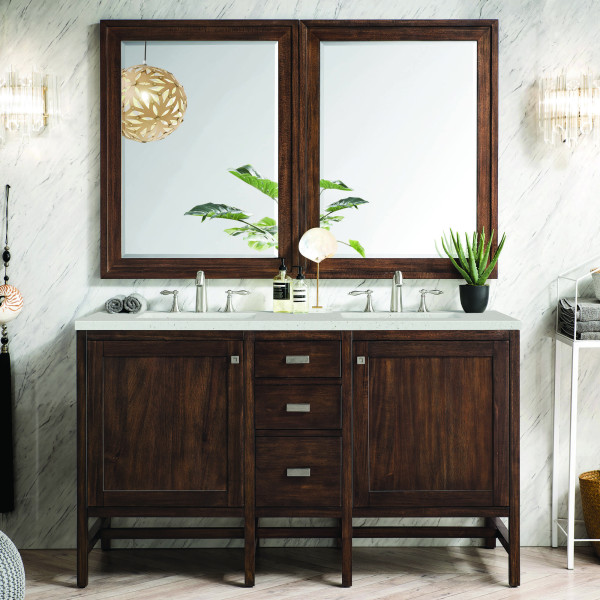 James Martin E444-V60D-MCA-3LDL Vanity Mid-Century Acacia w/ Lime Delight Top