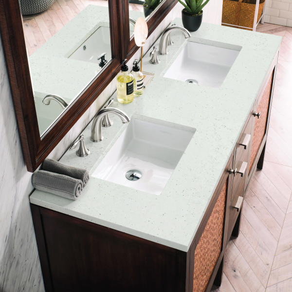 James Martin E444-V60D-MCA-3LDL Vanity Mid-Century Acacia w/ Lime Delight Top