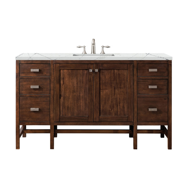 James Martin E444-V60S-3ENC Addison 60" Single Vanity Cabinet w/ 3 CM Top