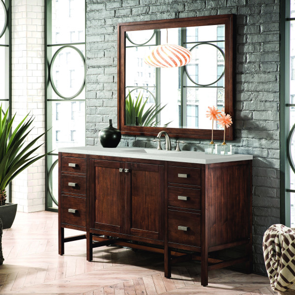 James Martin E444-V60S-MCA-3LDL Vanity Mid-Century Acacia w/ Lime Delight Top
