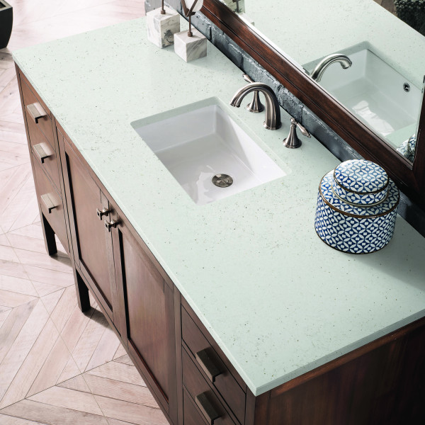 James Martin E444-V60S-MCA-3LDL Vanity Mid-Century Acacia w/ Lime Delight Top