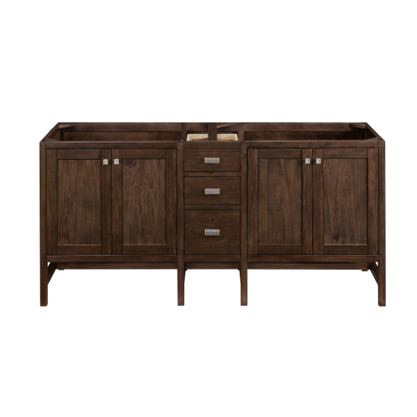 James Martin E444-V72-3WZ Double Vanity Cabinet w/ White Zeus Quartz Top