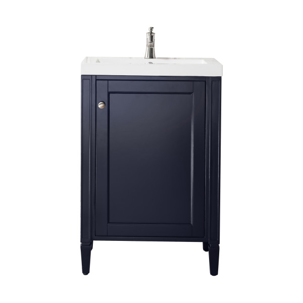 James Martin E652V24OWG 24" Cabinet w/ White Glossy Composite Countertop