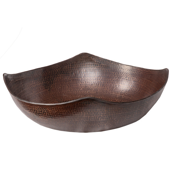 Eden Bath EB_C011AD Arched Edges Copper Vessel Sink - Antique Dark Copper