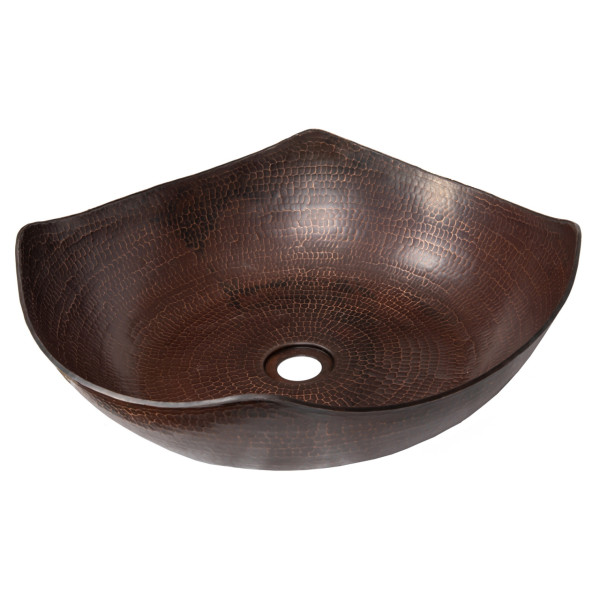 Eden Bath EB_C011AD Arched Edges Copper Vessel Sink - Antique Dark Copper