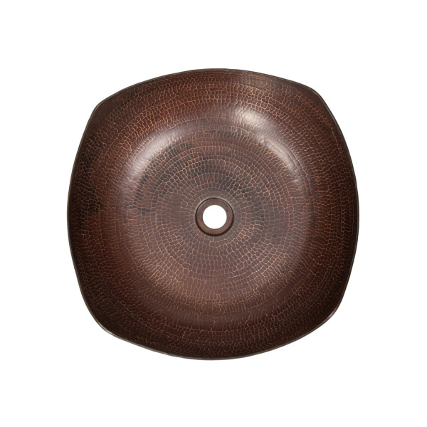 Eden Bath EB_C011AD Arched Edges Copper Vessel Sink - Antique Dark Copper