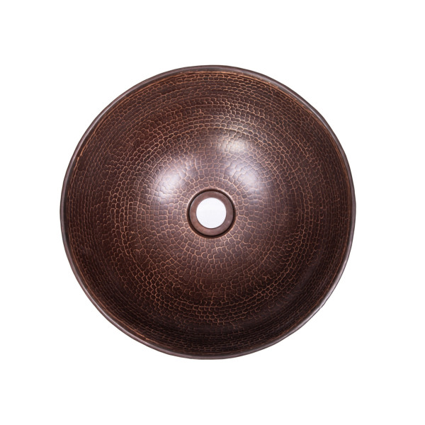 Eden Bath EB_C012AD Petite Copper Vessel Sink - Antique Dark Copper