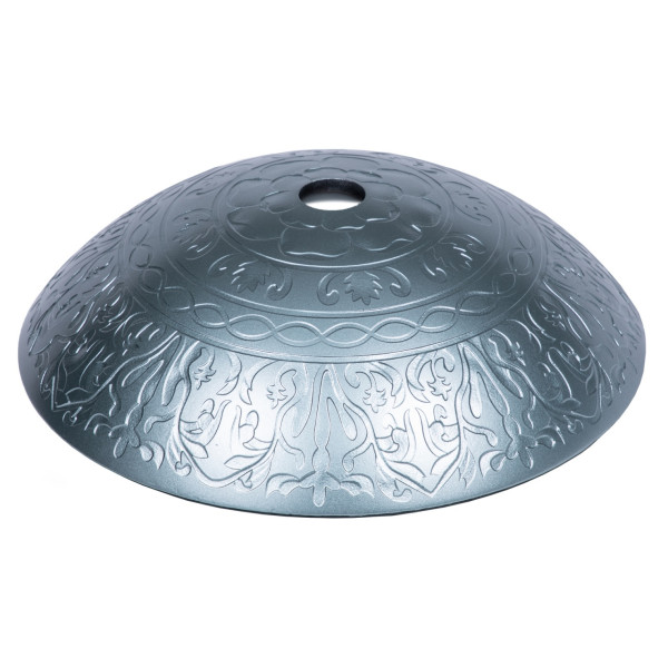 Eden Bath EB_GS03 Teal Glass Bathroom Vessel Sink with Embossed Pattern