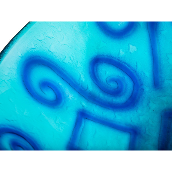 Eden Bath EB_GS16 Green And Blue Swirls Tempered Glass Vessel Sink