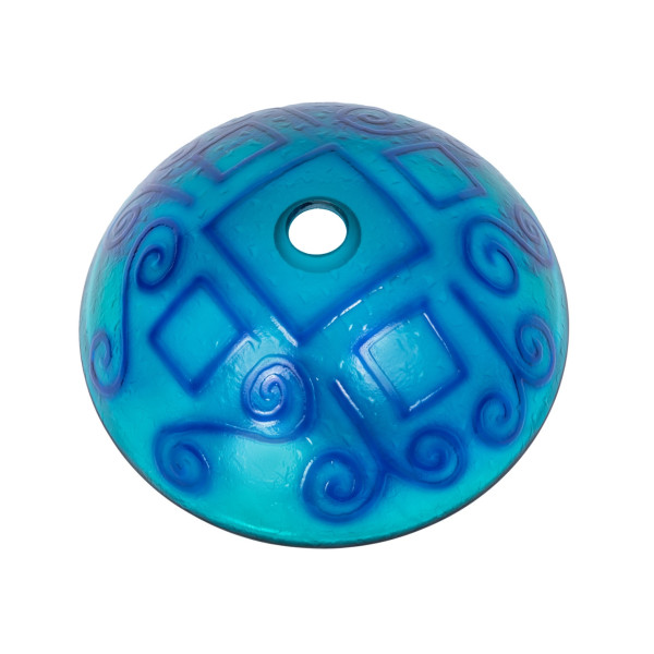 Eden Bath EB_GS16 Green And Blue Swirls Tempered Glass Vessel Sink