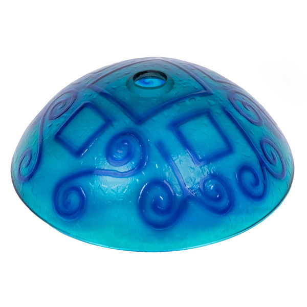 Eden Bath EB_GS16 Green And Blue Swirls Tempered Glass Vessel Sink