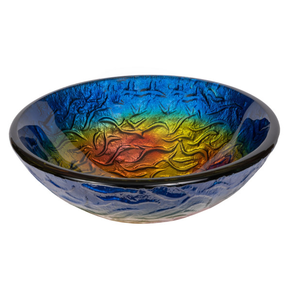 Eden Bath EB_GS17 Bathroom True Planet Tempered Glass Sink Bowl