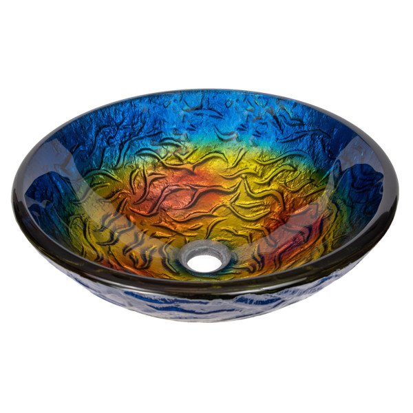 Eden Bath EB_GS17 Bathroom True Planet Tempered Glass Sink Bowl