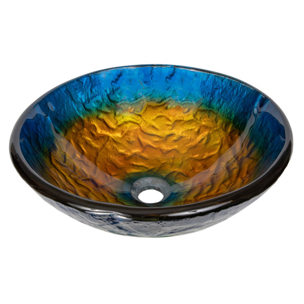 Eden Bath EB_GS17 Bathroom True Planet Tempered Glass Sink Bowl