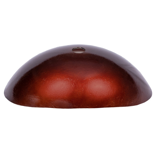 Eden Bath EB_GS40 Canoe Shaped Reflections Glass Vessel Sink In Red Copper