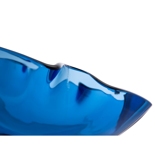 Eden Bath EB_GS50 Blue Wave Rim Tempered Glass Vessel Sink