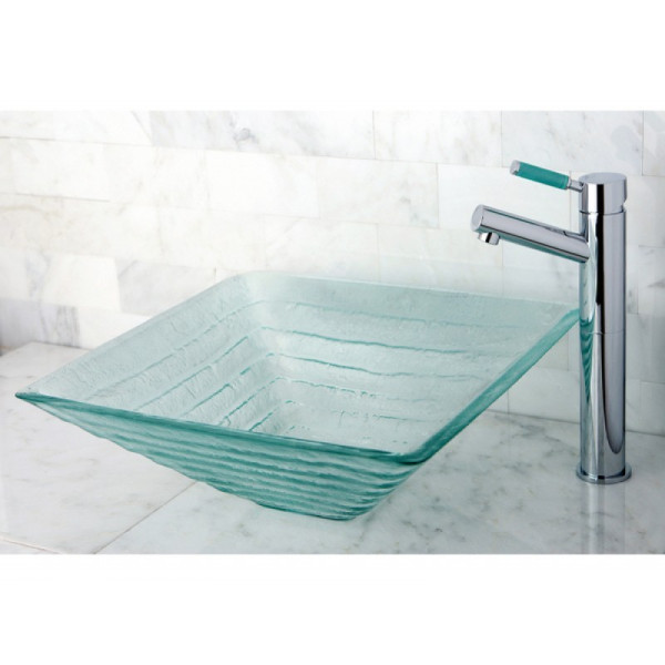 Eden Bath EB_GS57 Crystal Glacier Vessel Sink