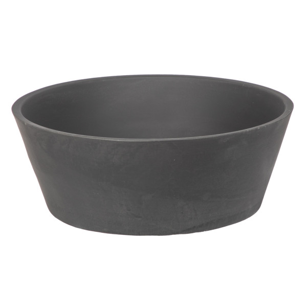Eden Bath EB_N001CB 16 Inch Concrete Round Sloped Vessel Sink In Charcoal