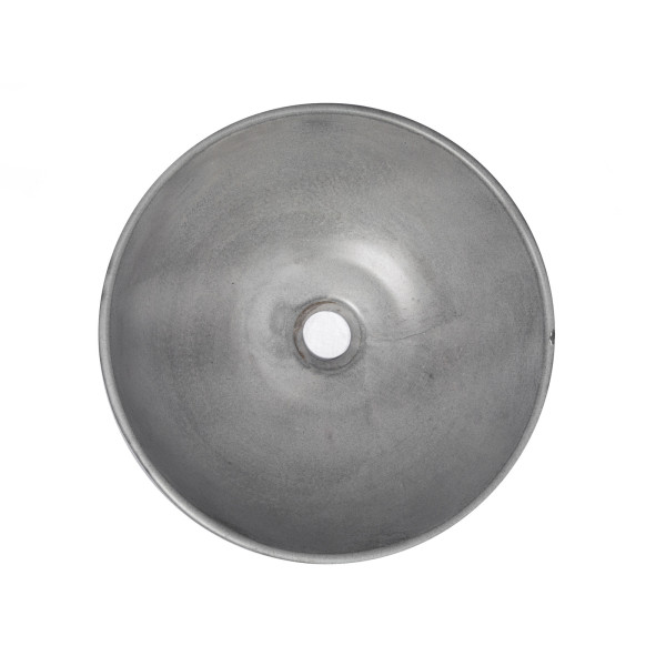 Eden Bath EB_N001DG 16 Inch Concrete Round Sloped Vessel Sink In Dark Gray