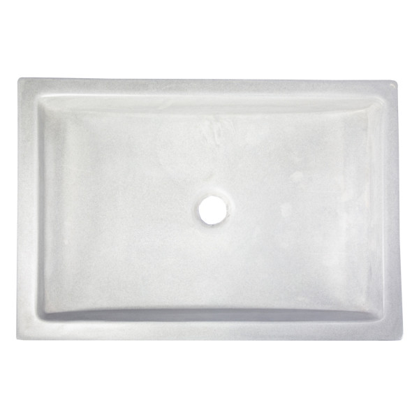 Eden Bath EB_N008LG 22 Inch Shallow Wave Concrete Vessel Sink In Light Gray