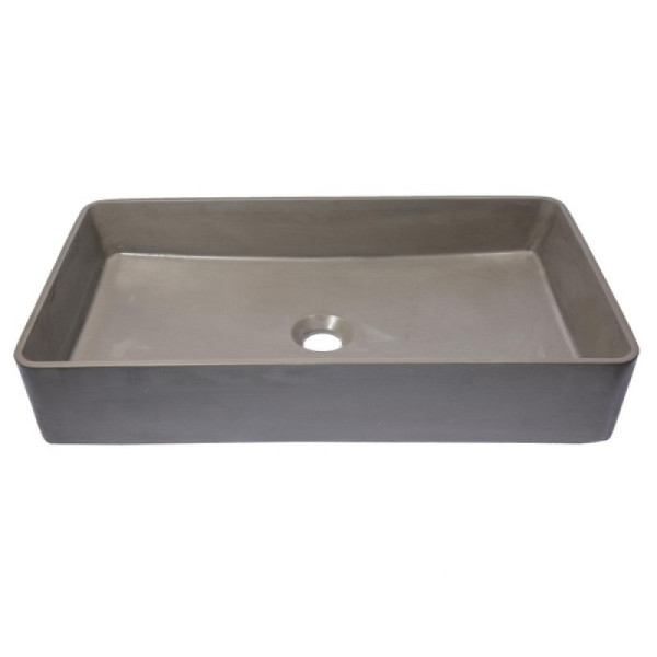 Eden Bath EB_N011 Wide Rectangular Concrete Vessel Sink
