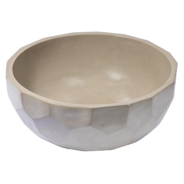 Eden Bath EB_N013 Round Concrete Vessel Sink with Rough Exterior