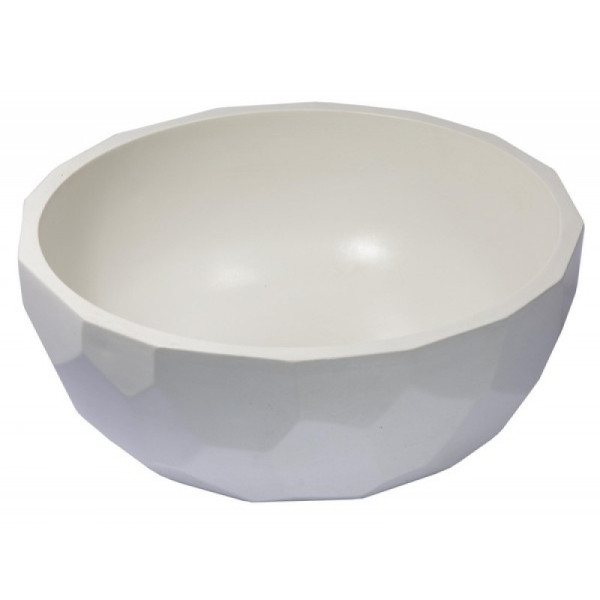 Eden Bath EB_N013 Round Concrete Vessel Sink with Rough Exterior