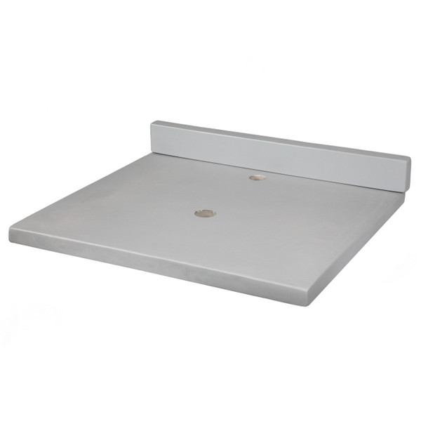 Eden Bath EB_N2522CB 25-in x 22-in Concrete Vanity Top + Backsplash - Charcoal