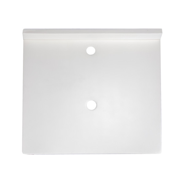 Eden Bath EB_N2522WH 25-in x 22-in Concrete Vanity Top with Backsplash - White