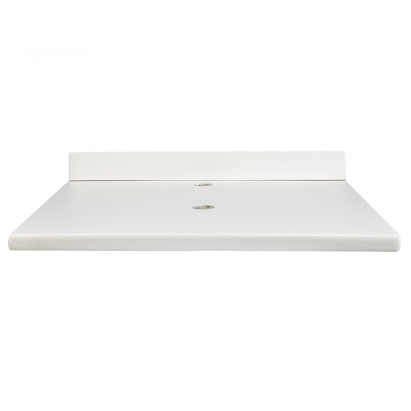 Eden Bath EB_N2522WH 25-in x 22-in Concrete Vanity Top with Backsplash - White