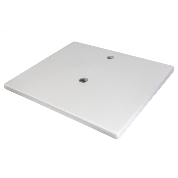 Eden Bath EB_N2522WH 25-in x 22-in Concrete Vanity Top with Backsplash - White