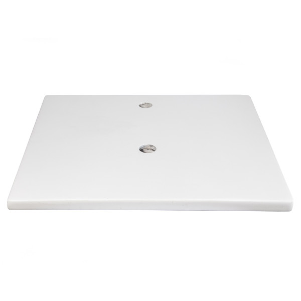 Eden Bath EB_N2522WH 25-in x 22-in Concrete Vanity Top with Backsplash - White