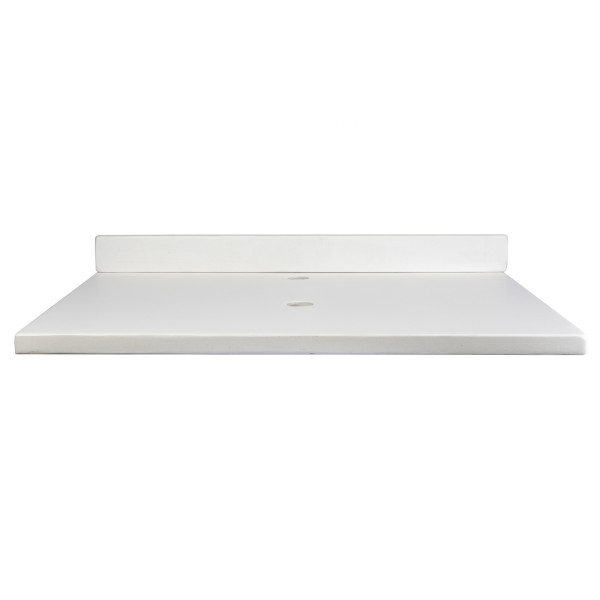 Eden Bath EB_N3122WH 31-in x 22-in Concrete Vanity Top with Back Splash - White