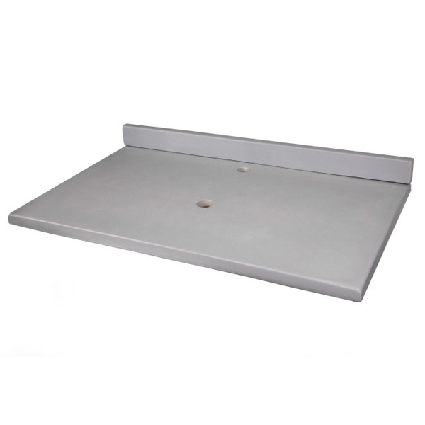 Eden Bath EB_N3722CB 37-in x 22-in Concrete Vanity Top + Backsplash - Charcoal
