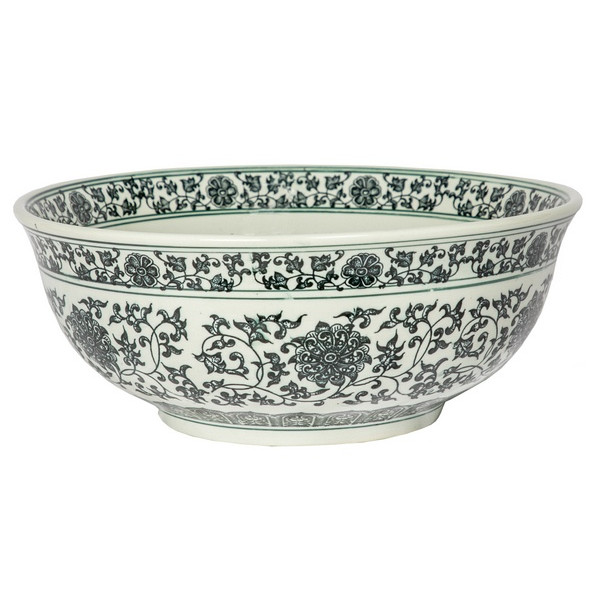 Eden Bath EB_PS06 Ming Dynasty Decorative Porcelain Sink in Black