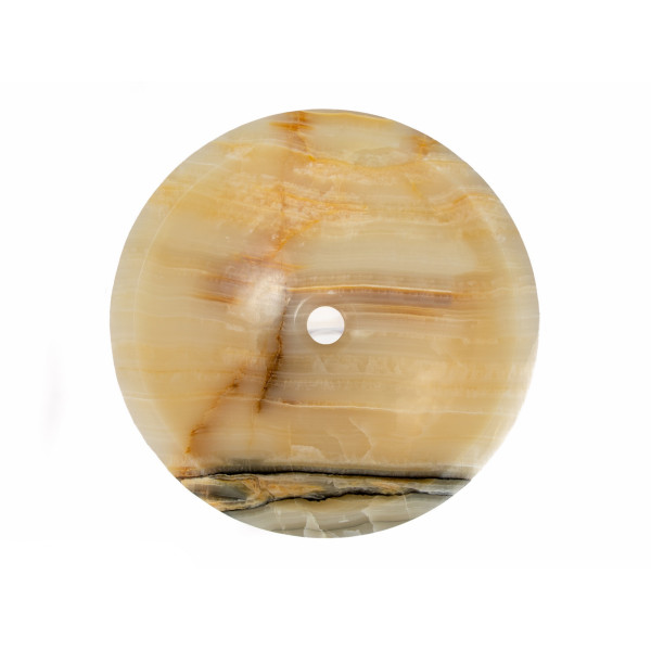 Eden Bath EB_S002WO-P Above Counter Single Bowl White Translucent Onyx Sink