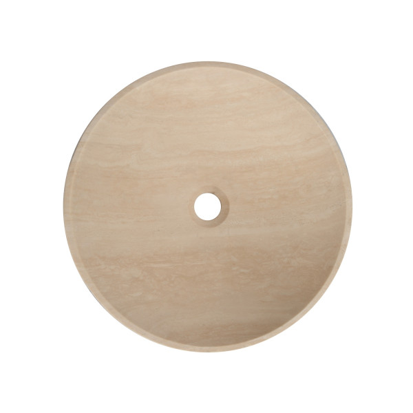 Eden Bath EB_S002WT-P Above Counter White Travertine Bowl Stone Sink