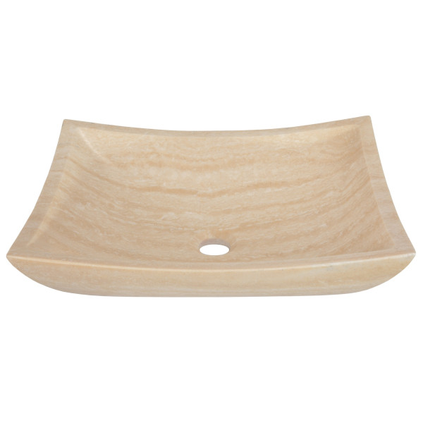 Eden Bath EB_S011BT-P Deep Zen Bathroom Stone Vessel Sink - Travertine