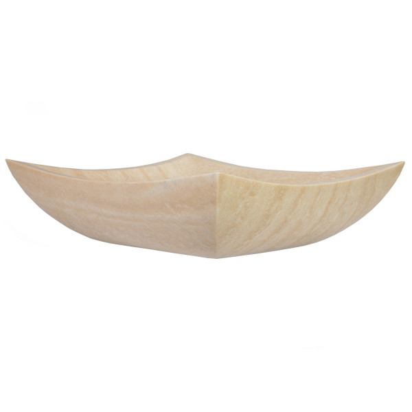 Eden Bath EB_S011BT-P Deep Zen Bathroom Stone Vessel Sink - Travertine