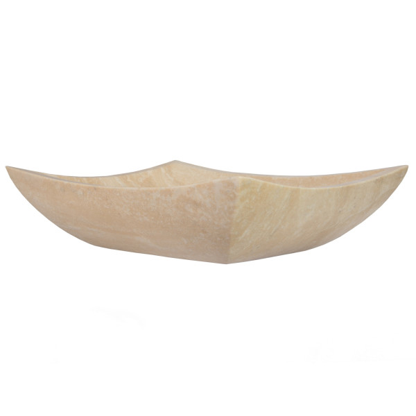 Eden Bath EB_S011BT-P Deep Zen Bathroom Stone Vessel Sink - Travertine