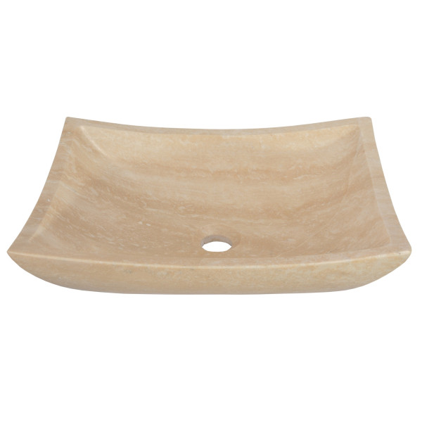Eden Bath EB_S011BT-P Deep Zen Bathroom Stone Vessel Sink - Travertine