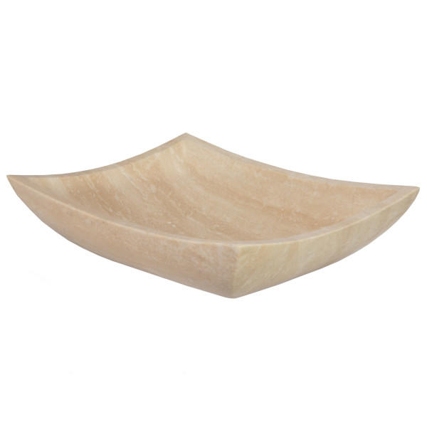 Eden Bath EB_S011BT-P Deep Zen Bathroom Stone Vessel Sink - Travertine